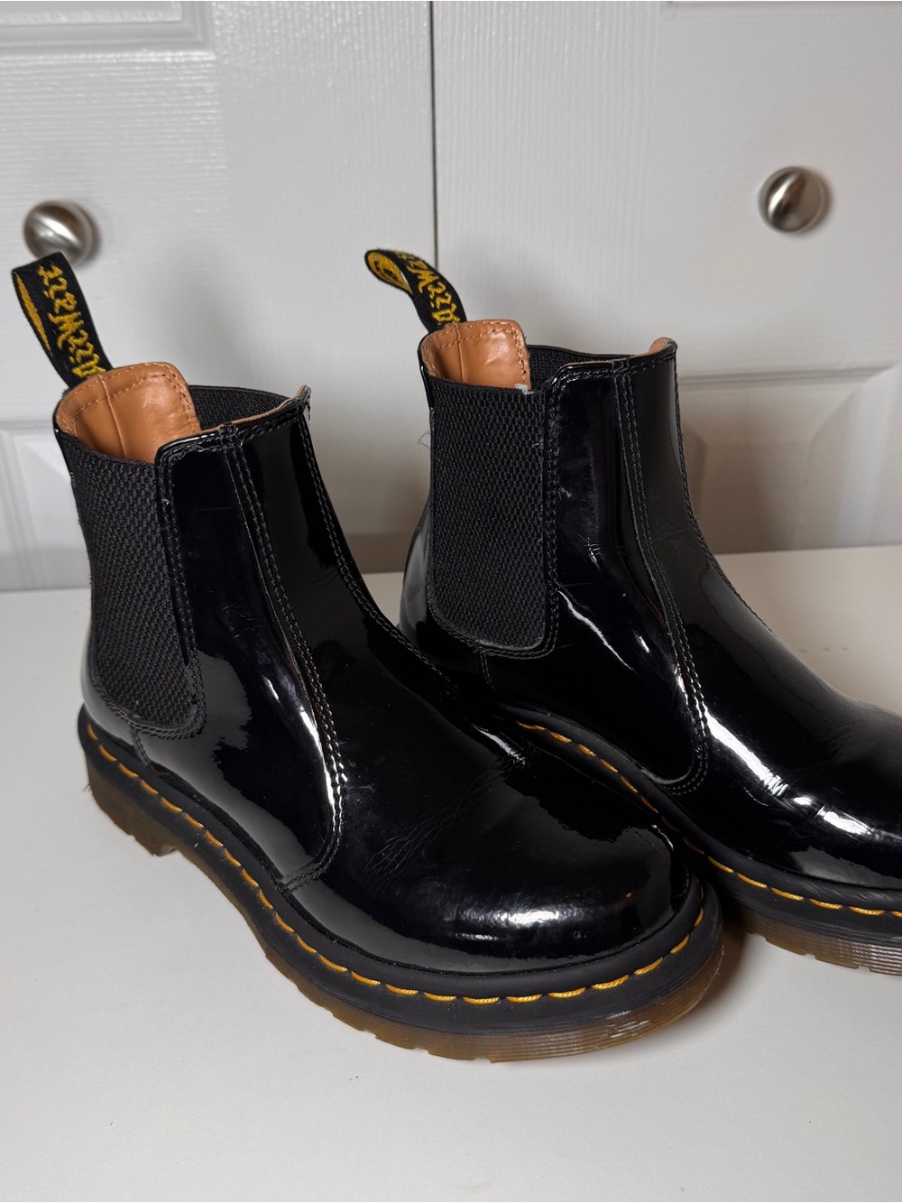 Dr. Martens Patent Leather Chelsea Boots Women’s Size 7